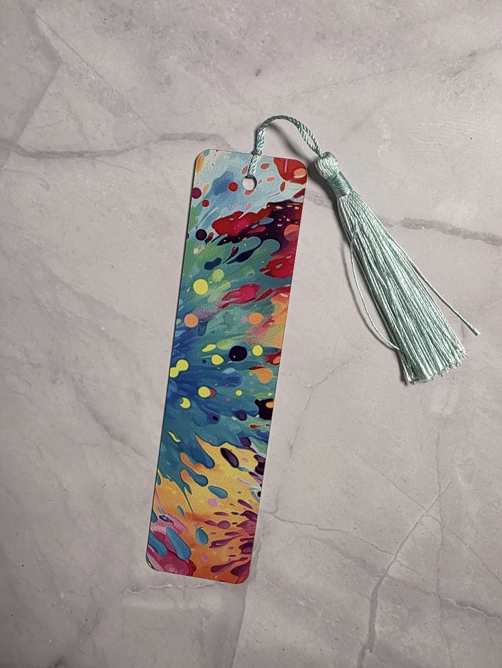 Vibrant Abstract Metal Bookmark - Picture 4 of 4